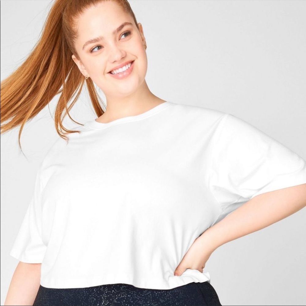 NWT Fabletics Jade Boxy Crop Top, XXL